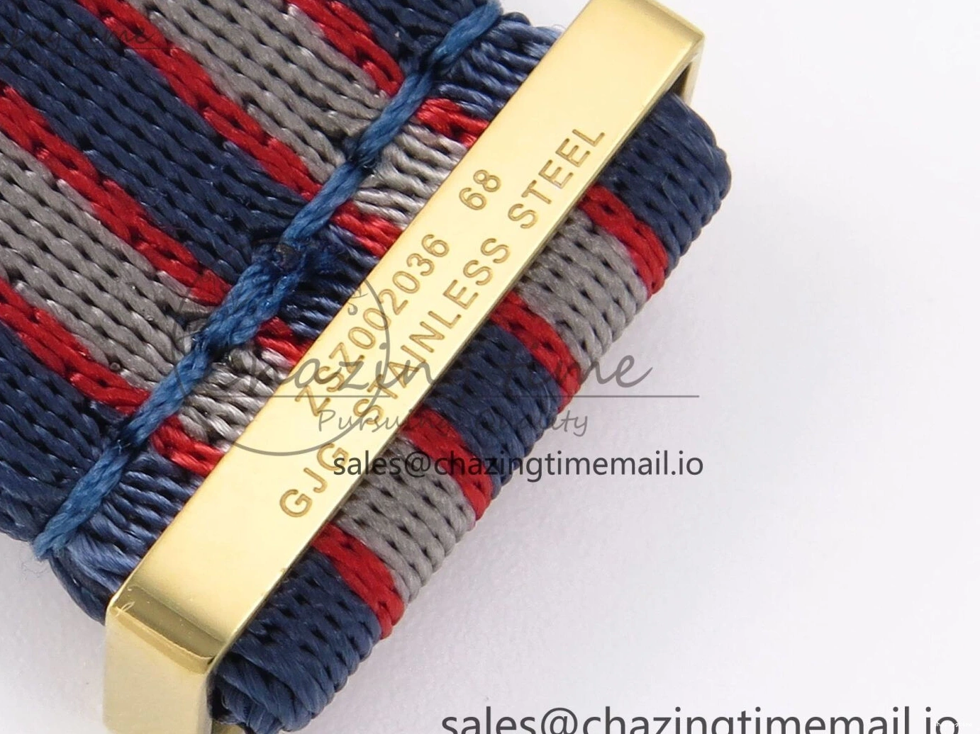 0408 Seamaster 300m Diver YG OMF 1:1 Best Edition Blue Orange Ceramic White Dial on Blue Nato Strap A Colorful 7704